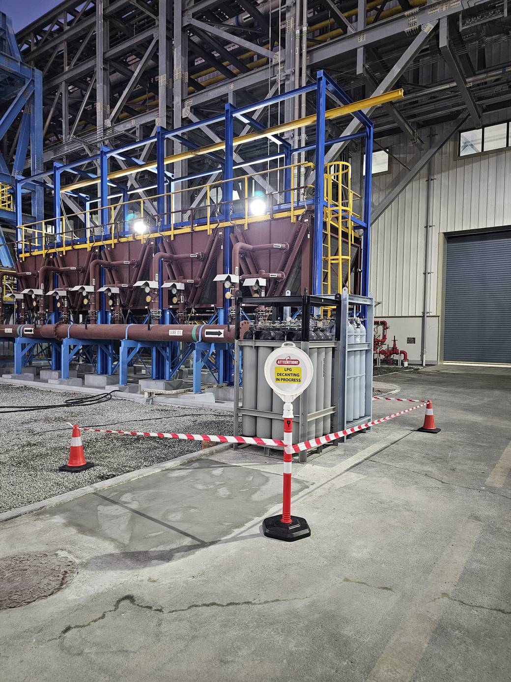 LPG cylinder bottling plant
